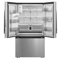 29.3 Cu. Ft. Stainless Steel Standard-Depth French Door Bottom Freezer Refrigerator - OPEN BOX