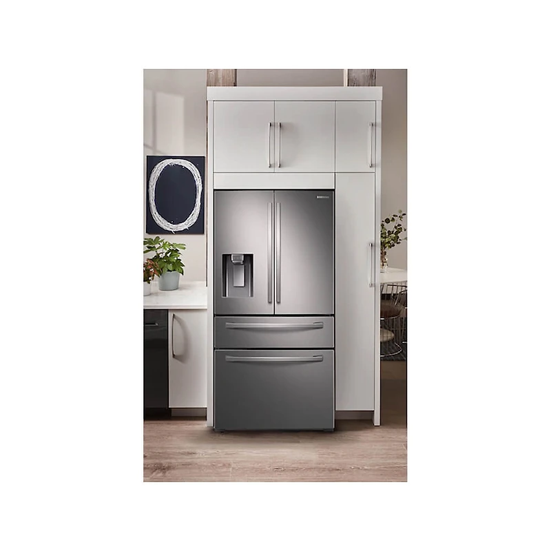 30 Cu. Ft. Stainless Steel 4-Door French Door Smart Refrigerator - OPEN BOX