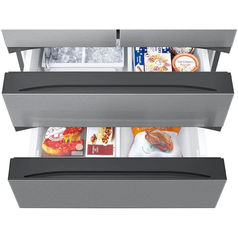 30 Cu. Ft. Stainless Steel 4-Door French Door Smart Refrigerator - OPEN BOX