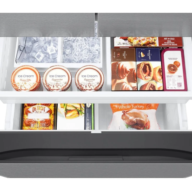 32 Cu. Ft. Stainless Steel 3-Door French Door Smart Refrigerator