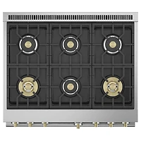 6.2 Cu. Ft. Stainless Steel Freestanding Gas Convection Range