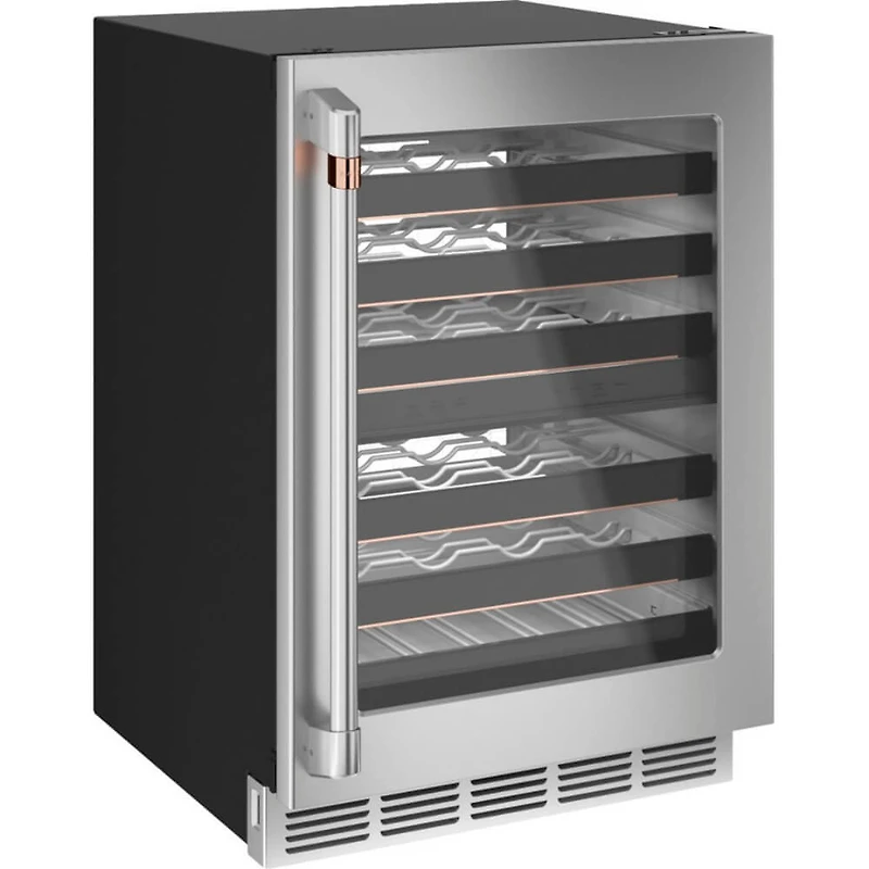 46 Bottle Stainless Steel Built-In Dual Zone Wine Center
