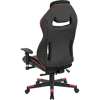 BOA II Ergonomic Adjustable Racing Style Gaming Chair - Black with Red Accents - OPEN BOX