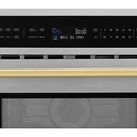 30 inch DuraSnow Stainless Steel with Gold Accents Built-In Microwave Oven