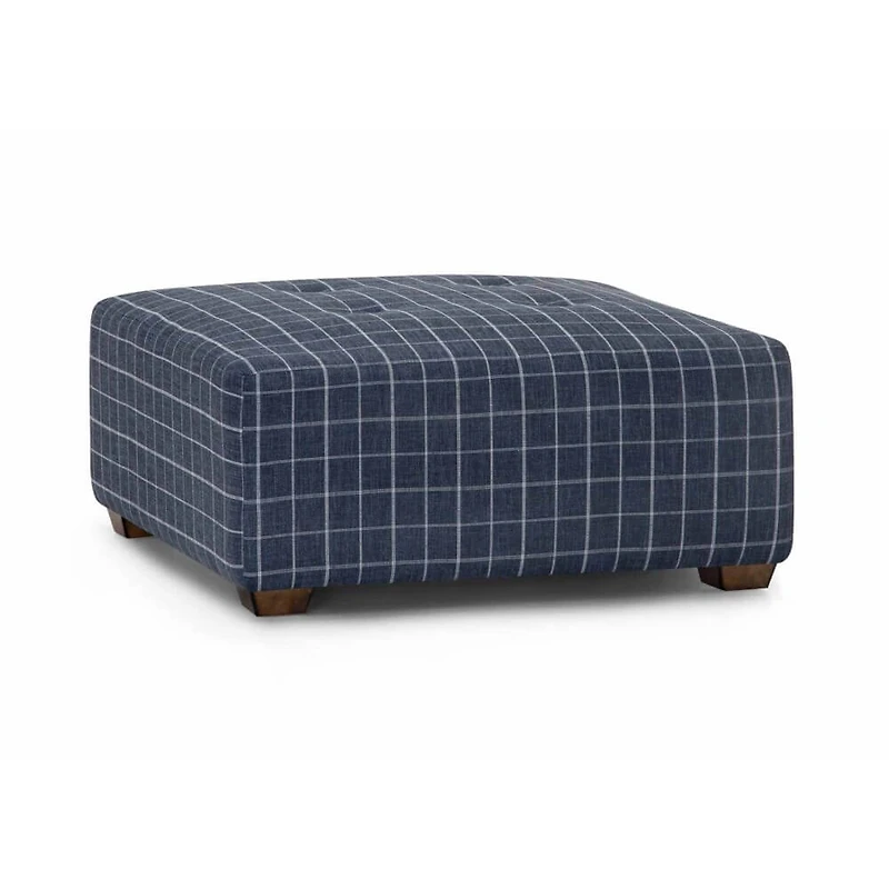 Fletcher Square Ottoman - Sterlington Denim