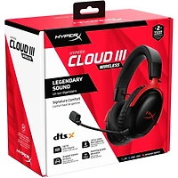Cloud III Wireless Gaming Headset - Black/Red - OPEN BOX