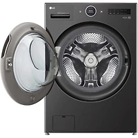 5 Cu. Ft. Black Steel Front Load All-In-One Washer/Dryer Combo