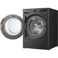 5 Cu. Ft. Black Steel Front Load All-In-One Washer/Dryer Combo