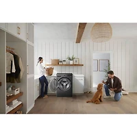 5 Cu. Ft. Black Steel Front Load All-In-One Washer/Dryer Combo