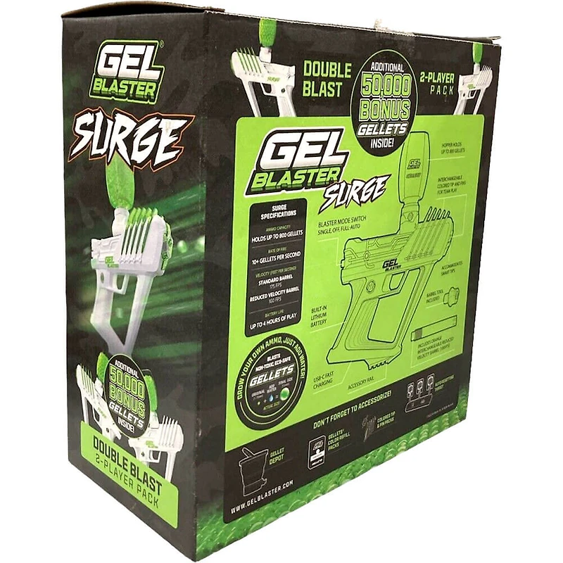 Surge Double Blast 2 Player Pack with 20,000 Gellets
