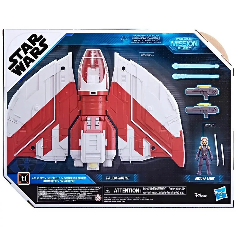 Star Wars Mission Fleet T-6 Jedi Shuttle Ahsoka Action Figure Set