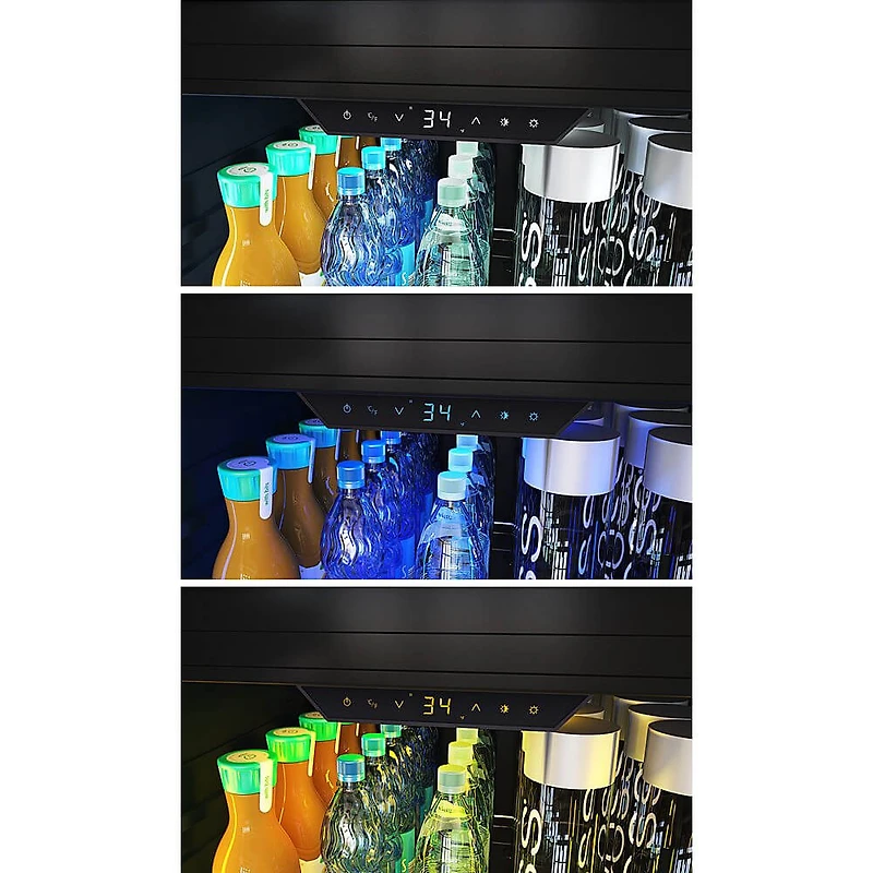 266 Can Stainless Steel/Glass Single Zone Beverage Cooler