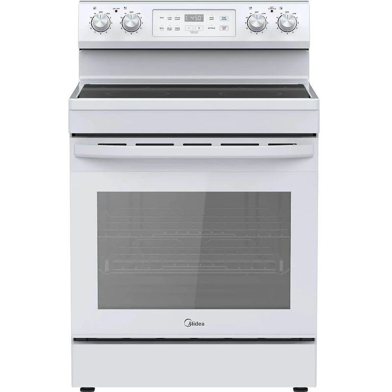 6.3 Cu. Ft. White Freestanding Electric Range