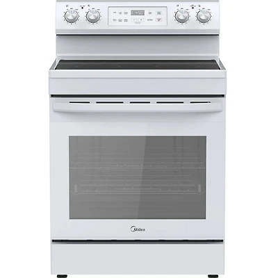 6.3 Cu. Ft. White Freestanding Electric Range