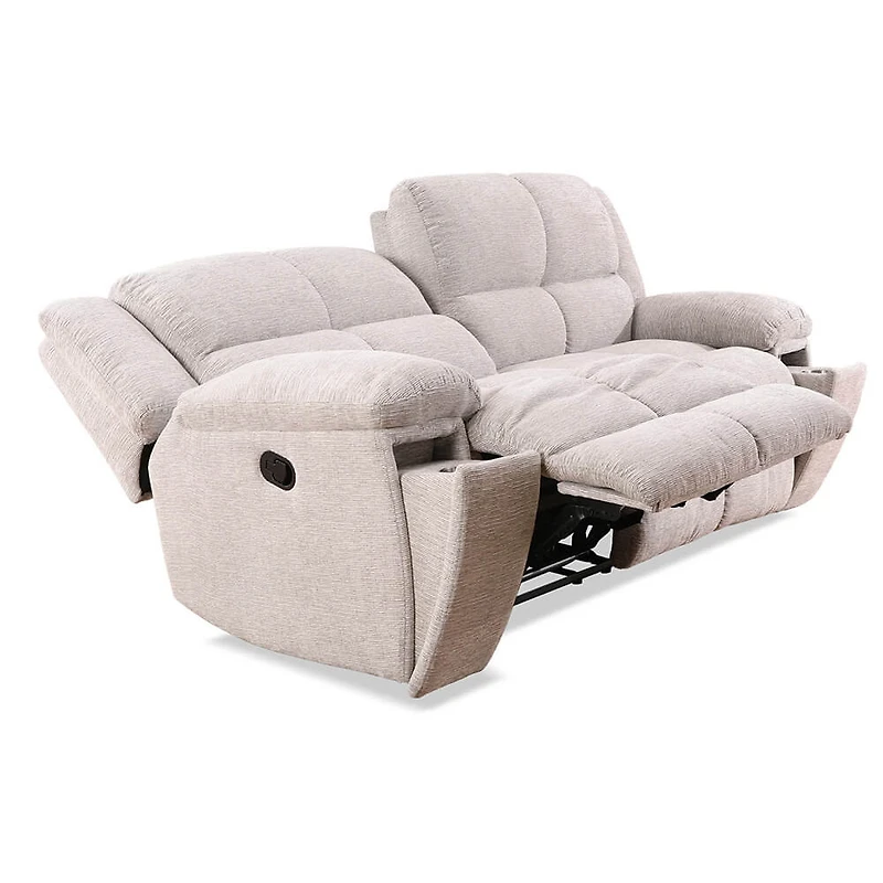 Buster Manual Dual Reclining Sofa - Opal Taupe