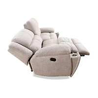 Buster Manual Dual Reclining Sofa - Opal Taupe