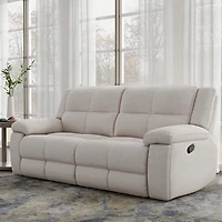 Buster Manual Dual Reclining Sofa - Opal Taupe