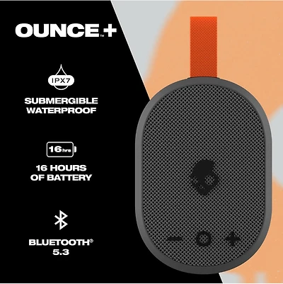Ounce+ Mini Portable Waterproof Wireless Bluetooth Speaker - Dark Gray - OPEN BOX