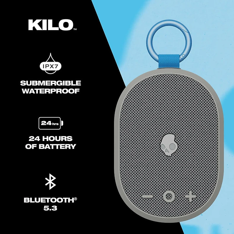 Kilo Wireless Bluetooth Mini Speaker - Grey - OPEN BOX