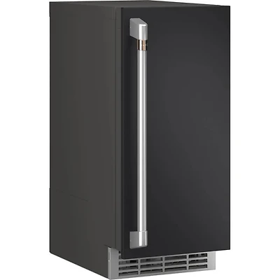 Matte Black with Brushed Stainless Steel Handle Ice Maker Door Kit
