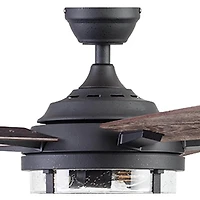 52 inch Freyr Indoor and Outdoor Ceiling Fan - Textured Black - OPEN BOX