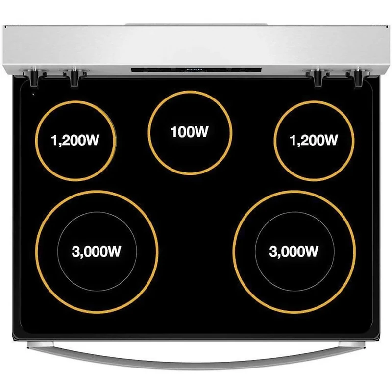 5.3 Cu. Ft. Black Electric Range with Cooktop