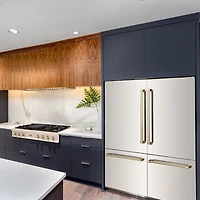 32.2 Cu. Ft. Stainless Steel 4-Door French Door with Gold Accents