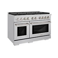 6.7 Cu. Ft. Stainless Freestanding Double Oven Gas Range