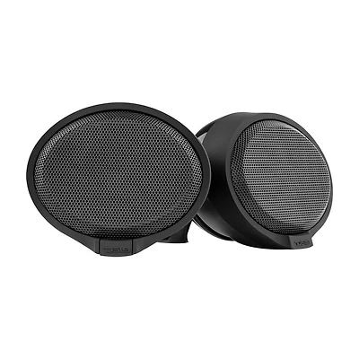 Amplified Handlebar Mount Bluetooth Speaker Pods - Black