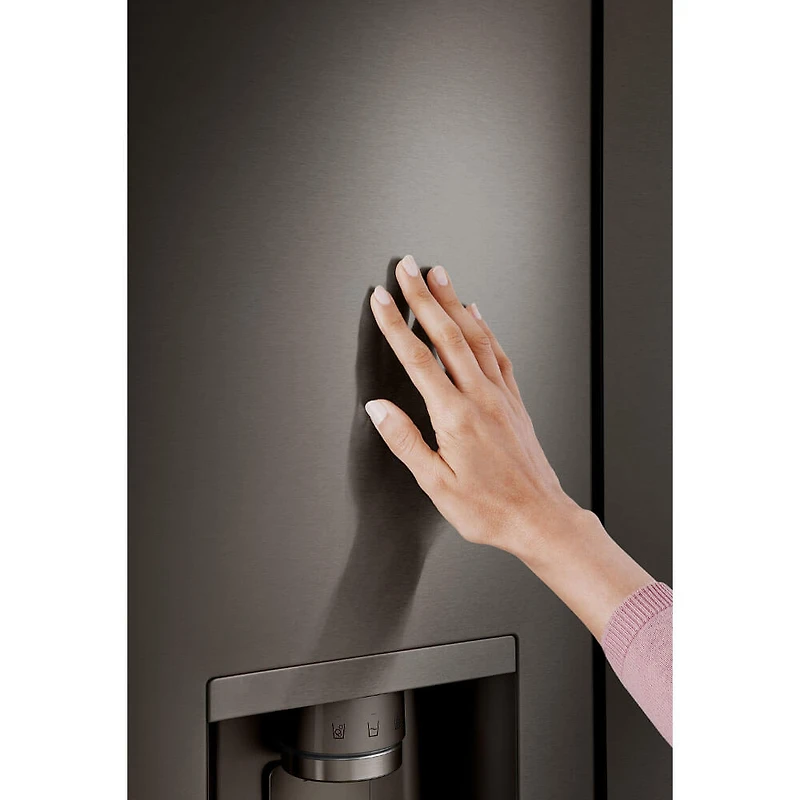 25.5 Cu. Ft. Black Stainless French Door Counter-Depth Smart Refrigerator