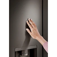 25.5 Cu. Ft. Black Stainless French Door Counter-Depth Smart Refrigerator