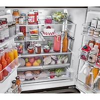 25.5 Cu. Ft. Black Stainless French Door Counter-Depth Smart Refrigerator