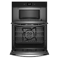 30 inch Black Stainless Steel Electric Smart Combination Wall Oven