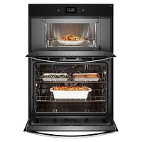 30 inch Black Stainless Steel Electric Smart Combination Wall Oven