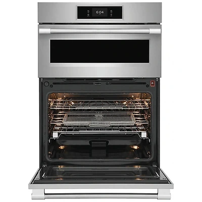 30 inch Stainless Steel Combination Wall Oven With Microwave
