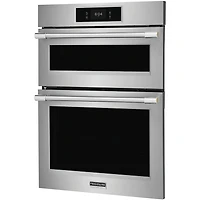 30 inch Stainless Steel Combination Wall Oven With Microwave