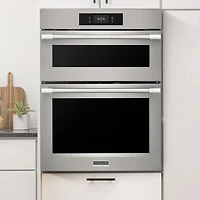 30 inch Stainless Steel Combination Wall Oven With Microwave