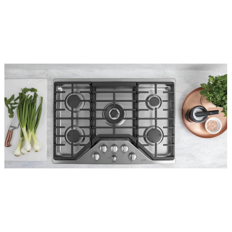 30 inch Stainless Steel 5 Burner Gas Drop-In Cooktop