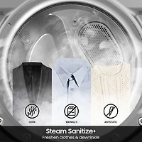 7.4 Cu. Ft. Brushed Black Top Load High Efficiency Smart Electric Dryer