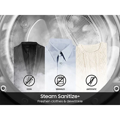 7.4 Cu. Ft. Ivory Top Load High Efficiency Smart Electric Dryer
