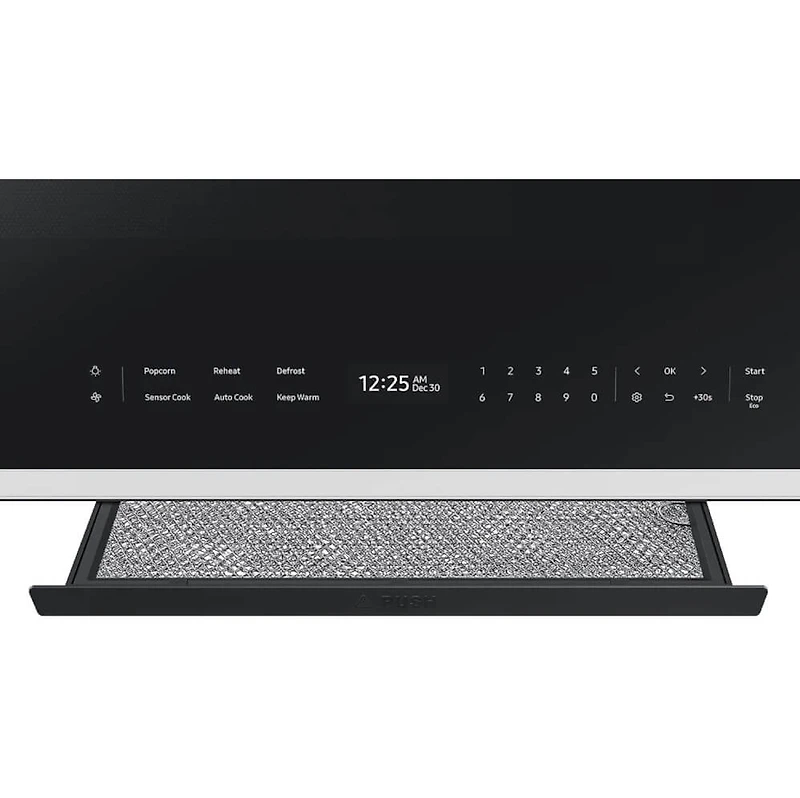 2.1 Cu. Ft. White Glass Over-the-Range Microwave