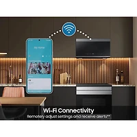 2.1 Cu. Ft. Bespoke Stainless Smart Over-the-Range Microwave