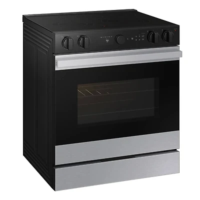 6.3 Cu. Ft. Bespoke Stainless Steel Smart Slide-in Electric Range