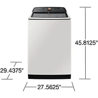 5.5 Cu. Ft. Ivory Top Load High Efficiency Smart Washer