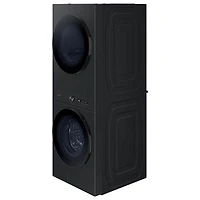 4.6/7.6 Cu. Ft. Brushed Black Bespoke AI Stacked Washer/Dryer