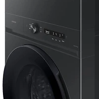 4.6/7.6 Cu. Ft. Brushed Black Bespoke AI Stacked Washer/Dryer