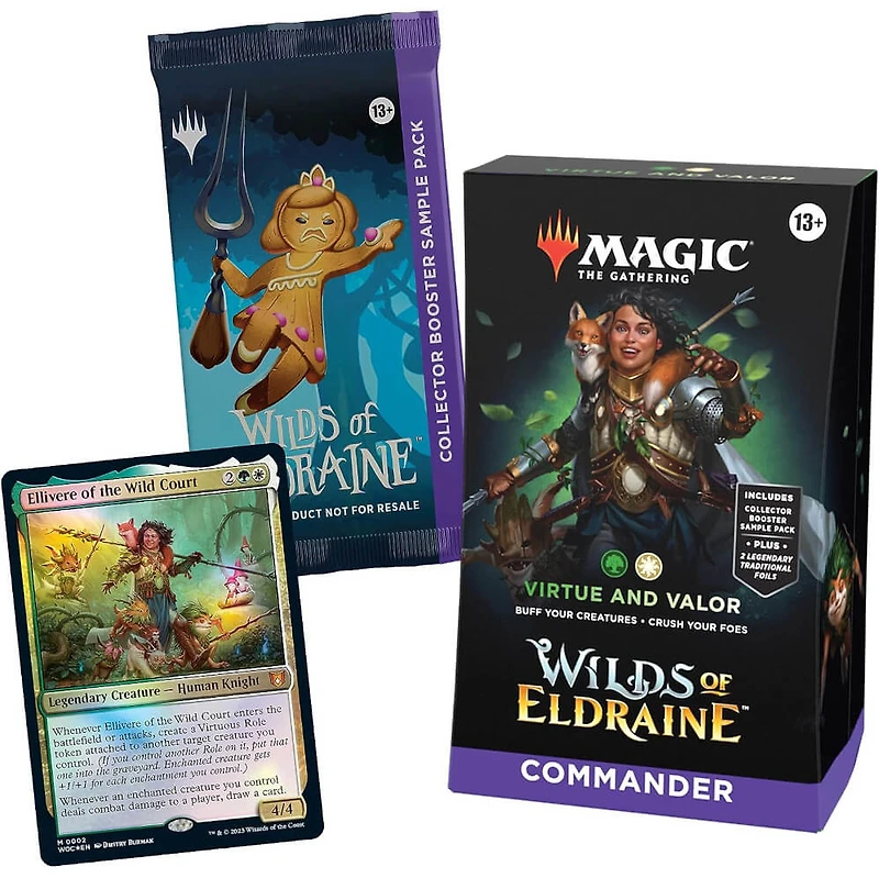 Magic The Gathering Wilds of Eldraine Commander Deck - Virtue and Valor