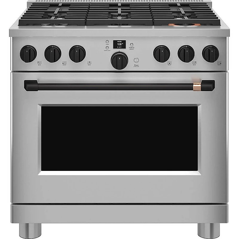 36 inch Flat Black Handle and Knob Set for Pro Range and Rangetop