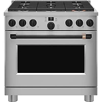 36 inch Flat Black Handle and Knob Set for Pro Range and Rangetop