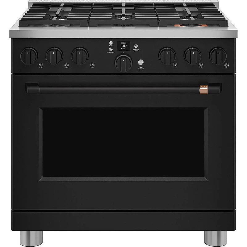 36 inch Flat Black Handle and Knob Set for Pro Range and Rangetop